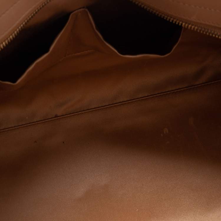 Pre Owned Yves Saint Laurent Nude Beige Leather Medium Cabas Chyc Tote