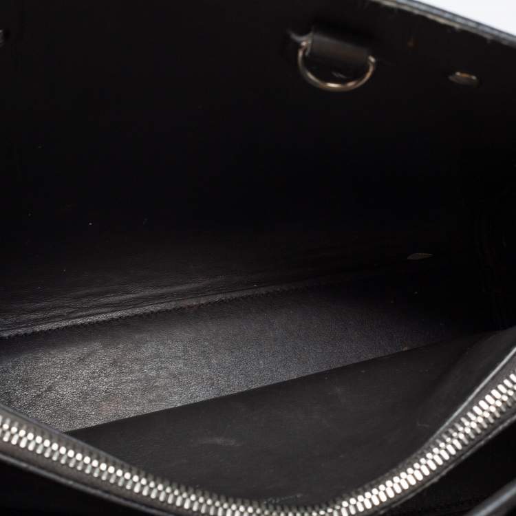 Pre Owned Saint Laurent Dark Grey Leather Baby Classic Sac De Jour Tote