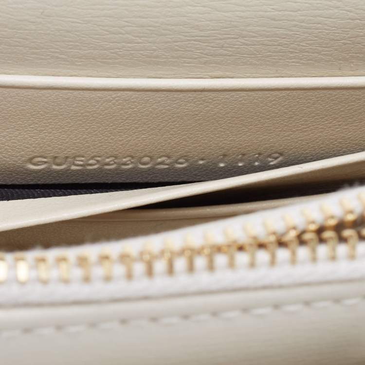 Pre Owned Saint Laurent Off White Leather Sunset Chain Bag