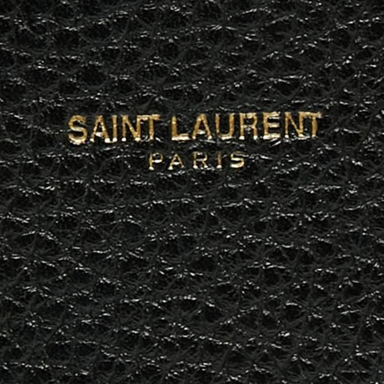 Pre Owned Saint Laurent Black Leather Nano Classic Sac De Jour Tote
