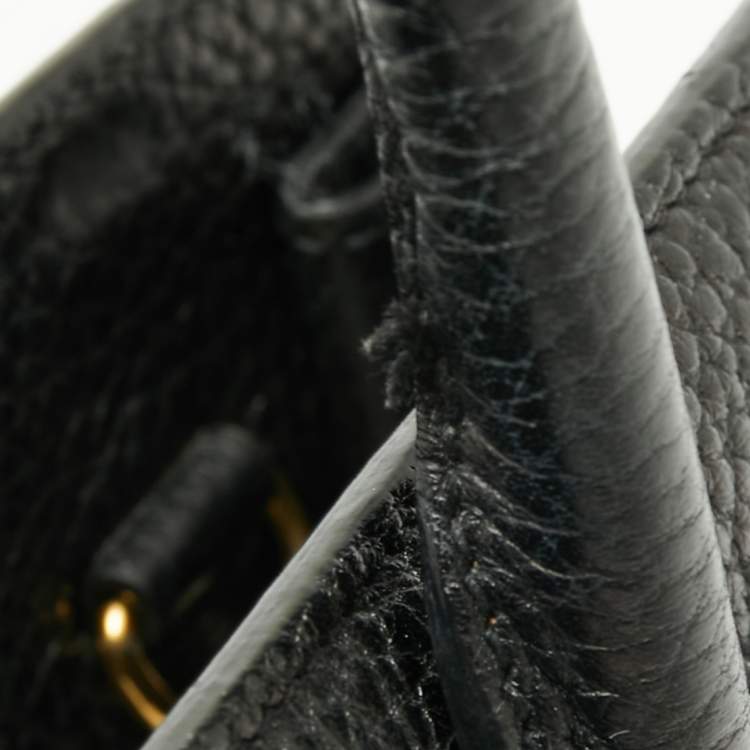 Pre Owned Saint Laurent Black Leather Nano Classic Sac De Jour Tote