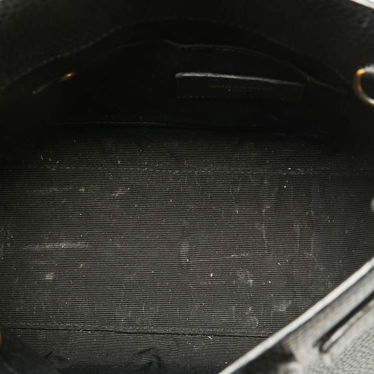 Pre Owned Saint Laurent Black Leather Nano Classic Sac De Jour Tote