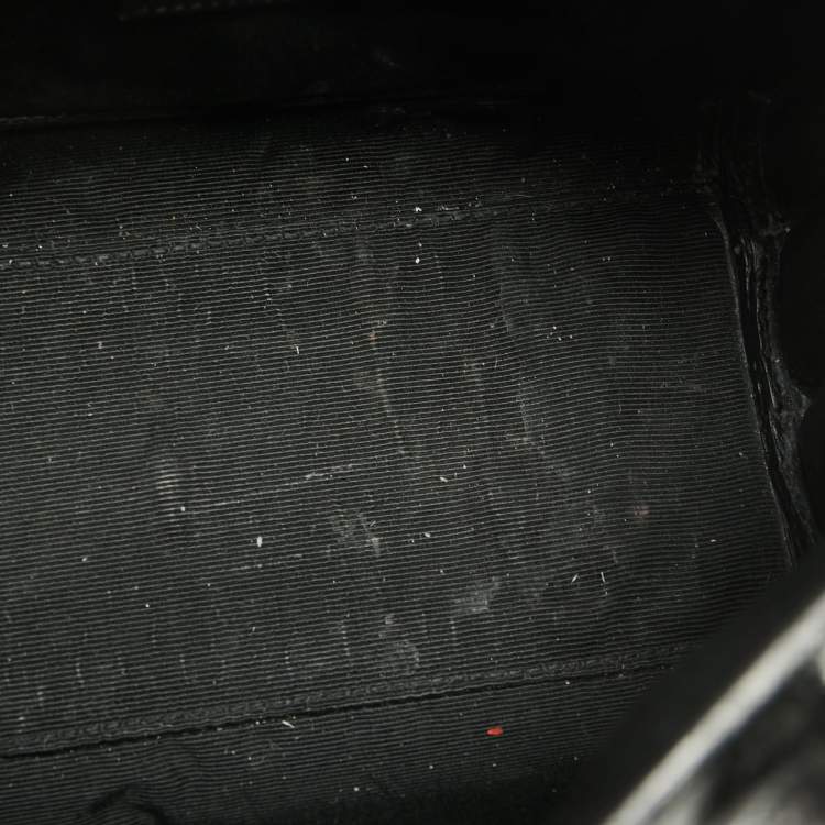 Pre Owned Saint Laurent Black Leather Nano Classic Sac De Jour Tote