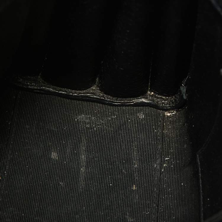 Pre Owned Saint Laurent Black Leather Nano Classic Sac De Jour Tote