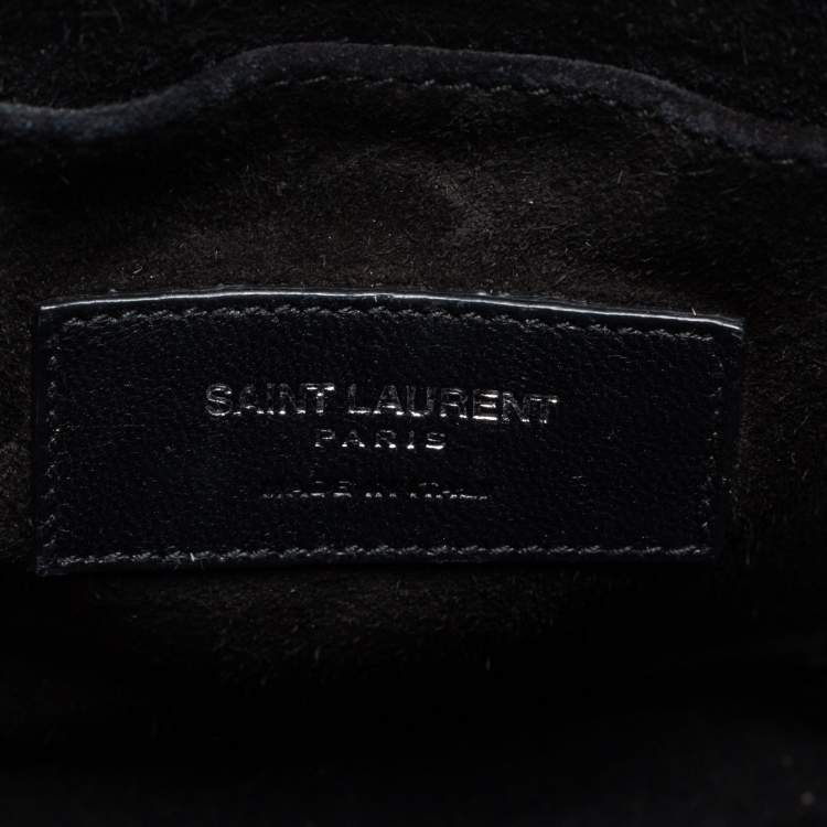 Pre Owned Saint Laurent Metallic Silver Leather Baby Classic Sac De Jour Tote