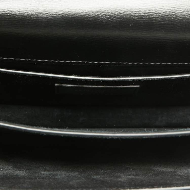Pre Owned Saint Laurent Black Leather Medium Sunset Shoulder Bag