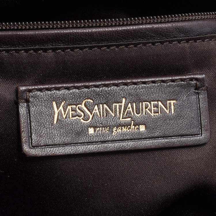مملوكة مسبقًا Saint Laurent Purple Leather Downtown Tote