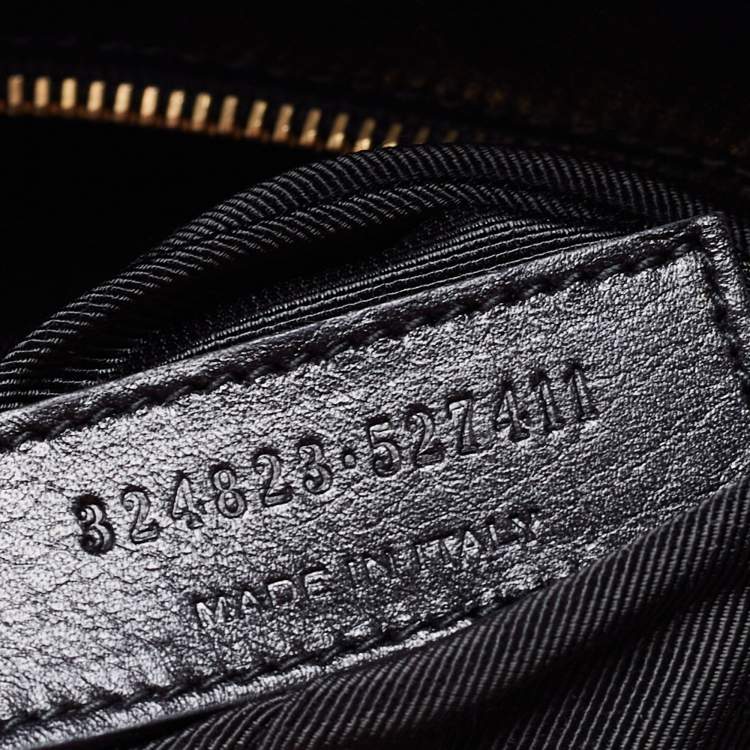 Pre Owned Saint Laurent Black Leather Small Classic Sac De Jour Tote