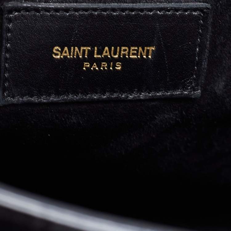 Pre Owned Saint Laurent Black Leather Small Classic Sac De Jour Tote