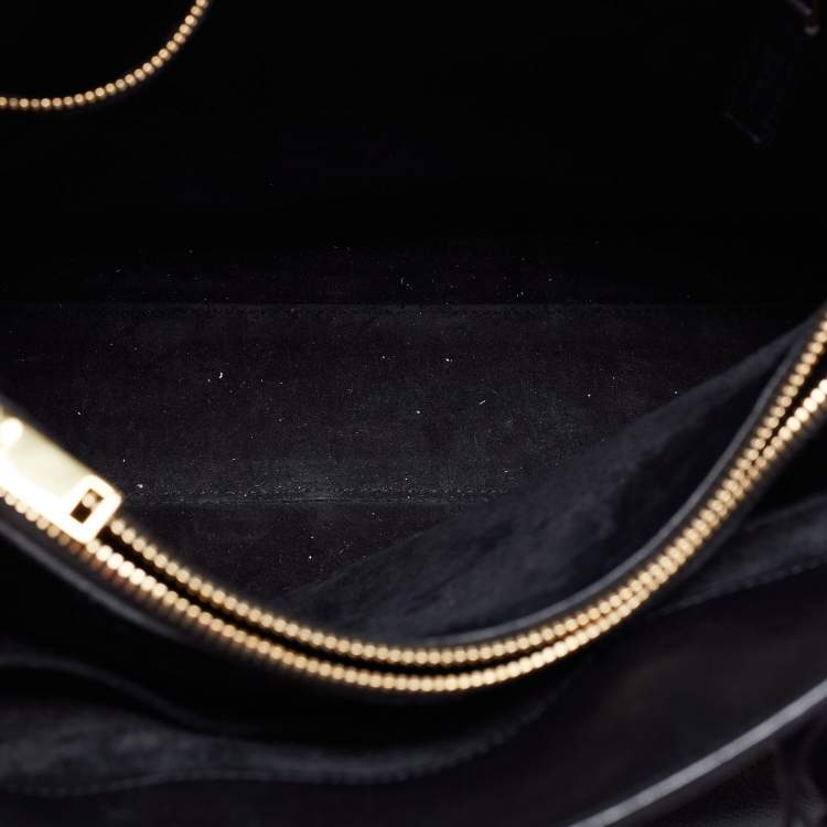 Pre Owned Saint Laurent Black Leather Small Classic Sac De Jour Tote