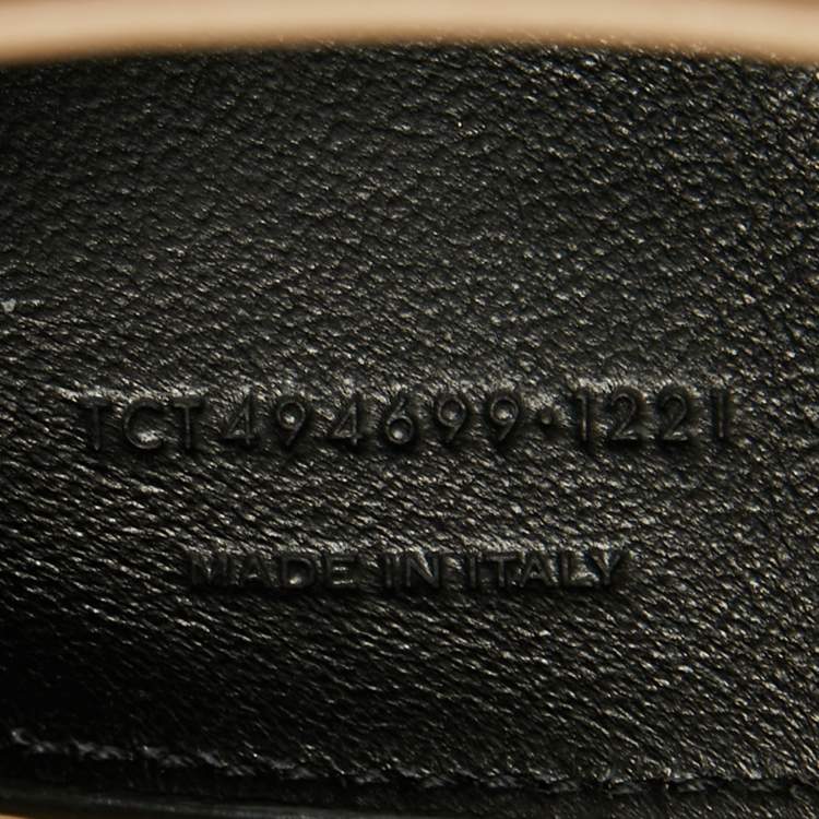 Pre Owned Saint Laurent Beige Leather Small Loulou Shoulder Bag