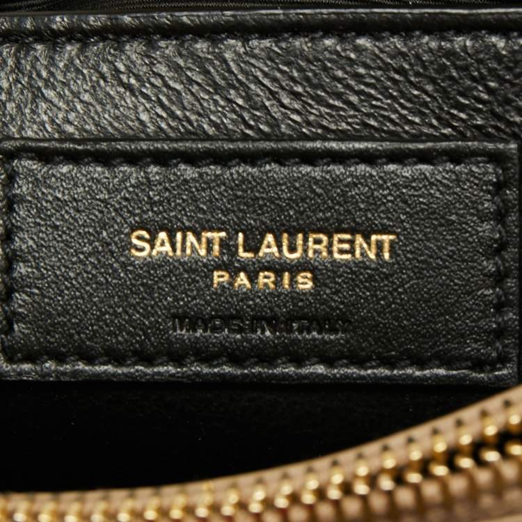 Pre Owned Saint Laurent Beige Leather Small Loulou Shoulder Bag