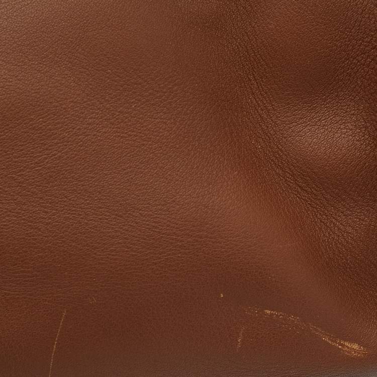 Pre Owned Saint Laurent Brown Leather Cabas Chyc Tote