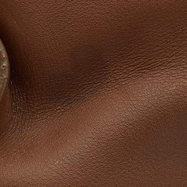 Pre Owned Saint Laurent Brown Leather Cabas Chyc Tote