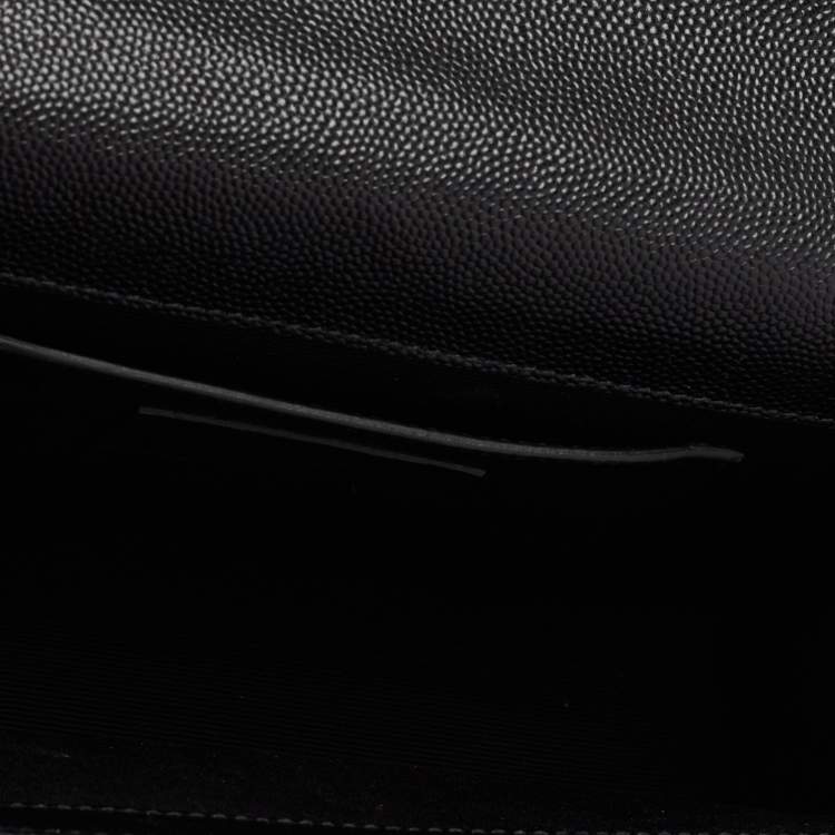 Pre Owned Saint Laurent Black Leather Medium Kate Shoulder Bag