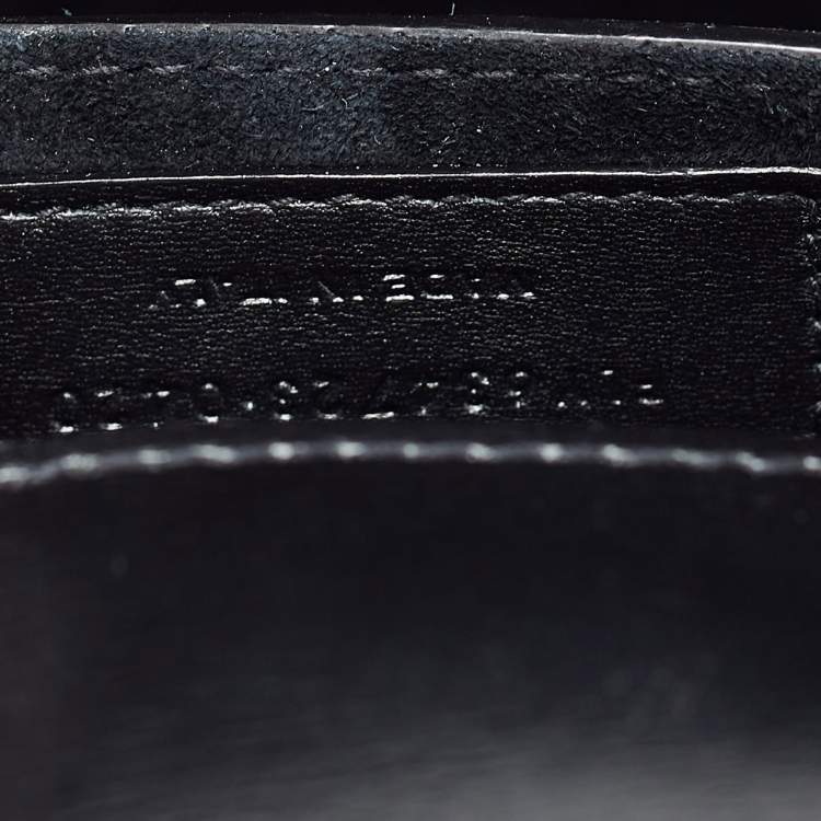 Pre Owned Saint Laurent Black Leather Sunset Top Handle Bag