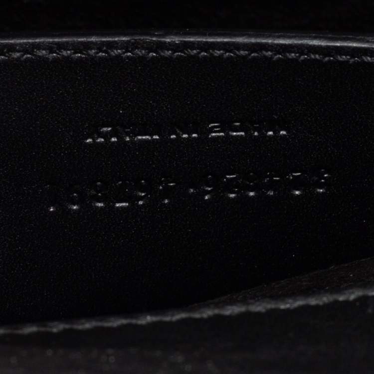 Pre Owned Saint Laurent Black Leather Lutetia Clutch 