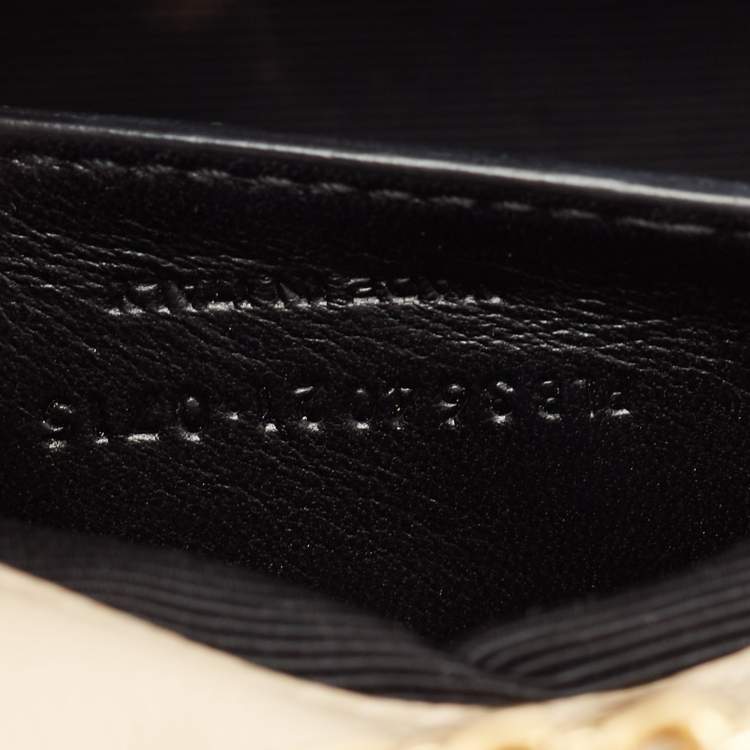 Pre Owned Saint Laurent Beige Leather Medium Kate Shoulder Bag