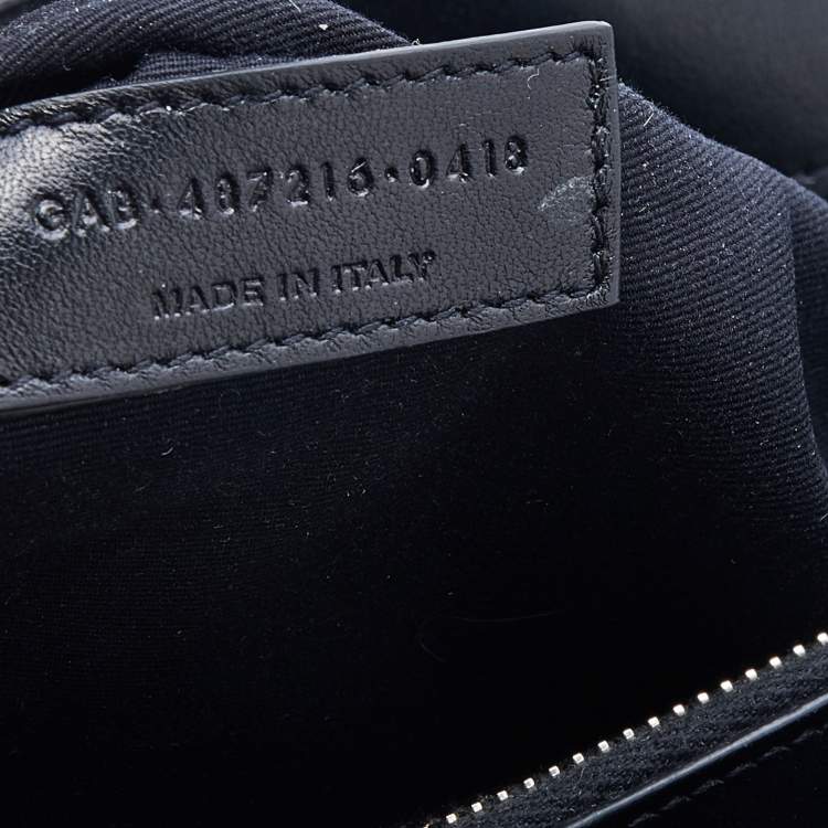 Pre Owned Saint Laurent Black Matelasse Leather Medium Lou Lou Flap Shoulder Bag