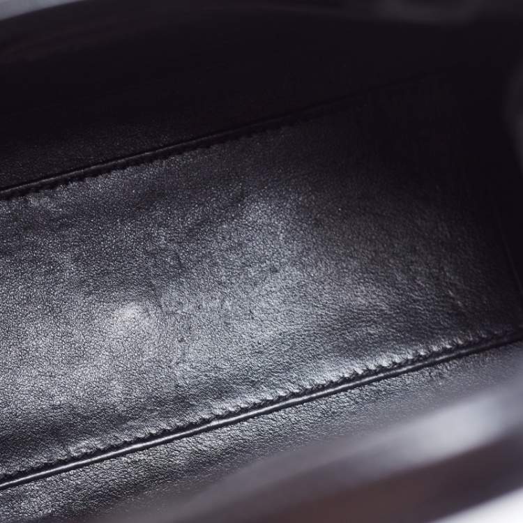 Pre Owned Saint Laurent Black Leather Tote