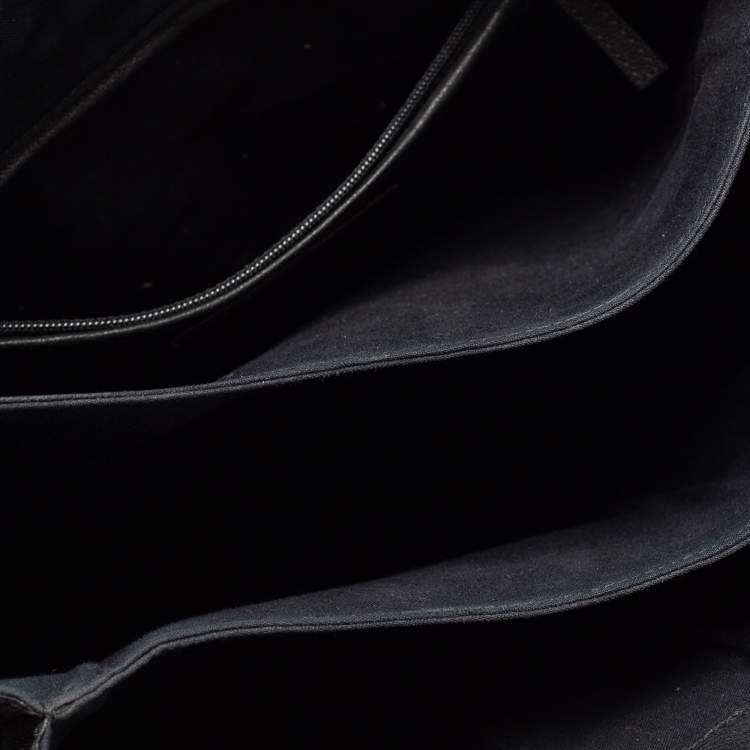 Pre Owned Yves Saint Laurent Black Leather Y-Ligne Shoulder Bag
