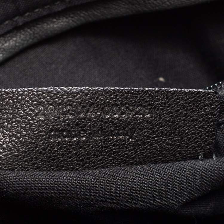 Pre Owned Yves Saint Laurent Black Leather Y-Ligne Shoulder Bag