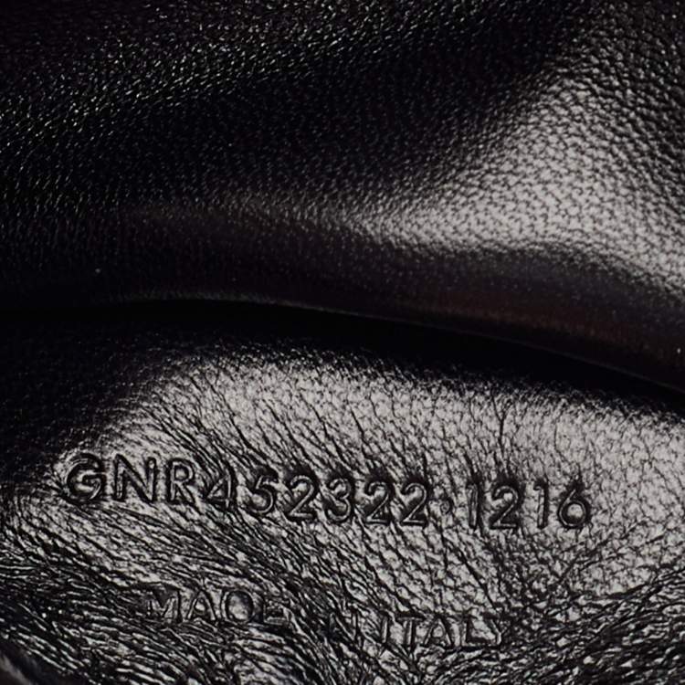 Pre Owned Saint Laurent Black Croc Embossed Leather Toy Cabas Crossbody Bag