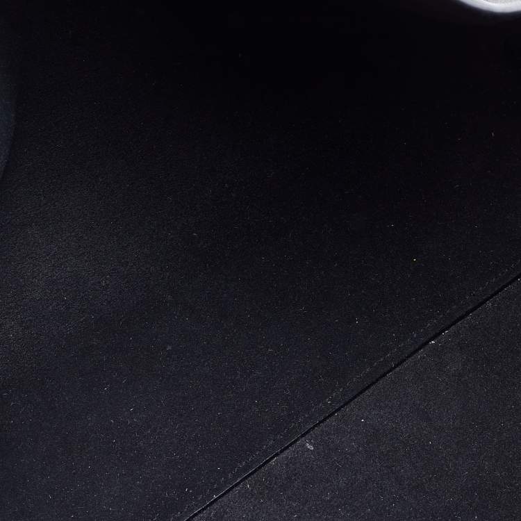 Pre Owned Saint Laurent Black Leather E/W Shopper Tote