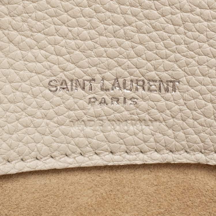 Pre Owned Saint Laurent White Leather Baby Classic Sac De Jour Tote