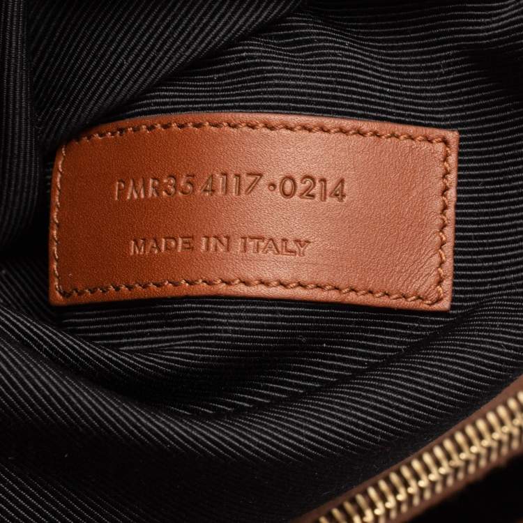 Pre Owned Saint Laurent Brown Matelasse Leather Cassandre Flap Bag