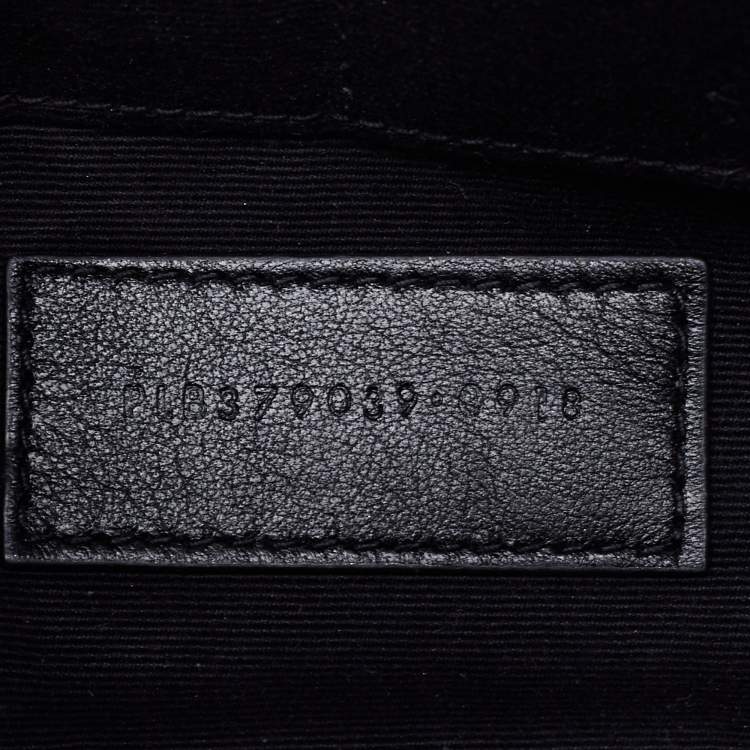 مملوكة مسبقًا Saint Laurent Black Quilted Leather Uptown Pouch
