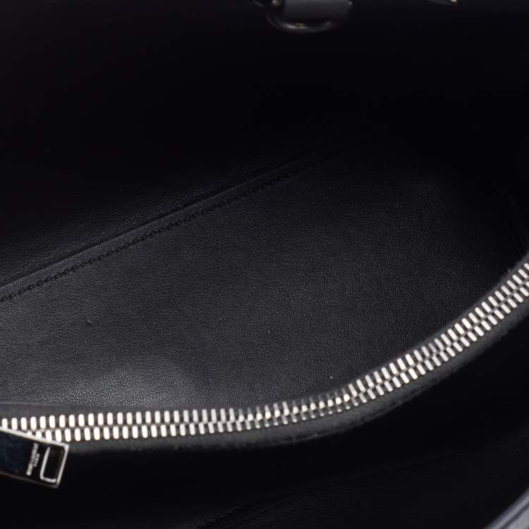 Pre Owned Saint Laurent British Dark Olive Leather Baby Classic Sac De Jour Tote