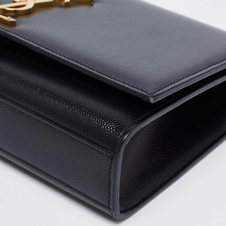 Pre Owned Saint Laurent Black Leather Kate Shoulder Bag