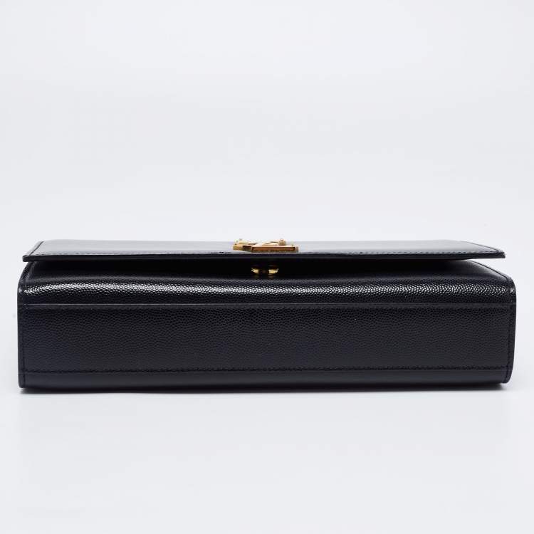 Pre Owned Saint Laurent Black Leather Kate Shoulder Bag