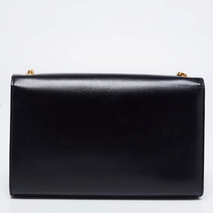Pre Owned Saint Laurent Black Leather Kate Shoulder Bag