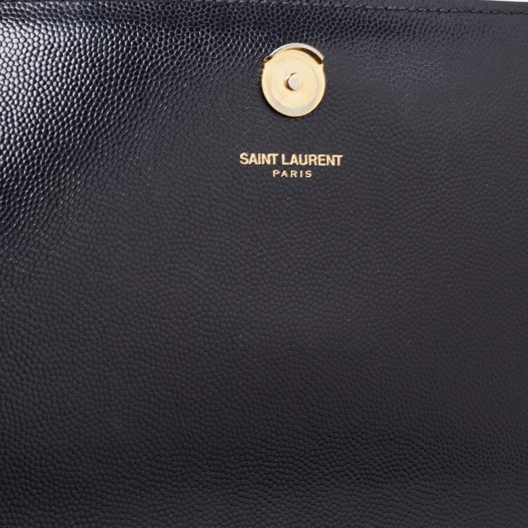 Pre Owned Saint Laurent Black Leather Kate Shoulder Bag