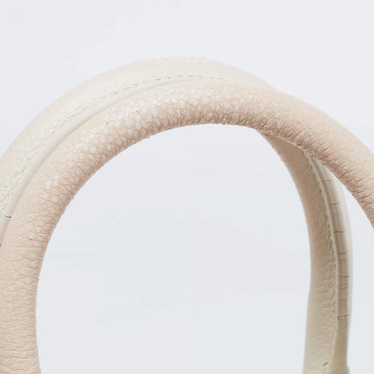 Pre Owned Saint Laurent Cream Leather Nano Classic Sac De Jour Tote