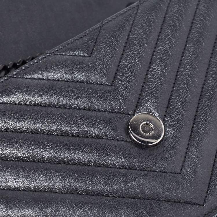 Pre Owned Saint Laurent Black Matelassé Leather Betty Shoulder Bag