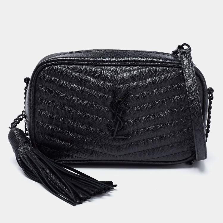 100% authentic saint Laurent YSL Lou leather crossbody camera bag