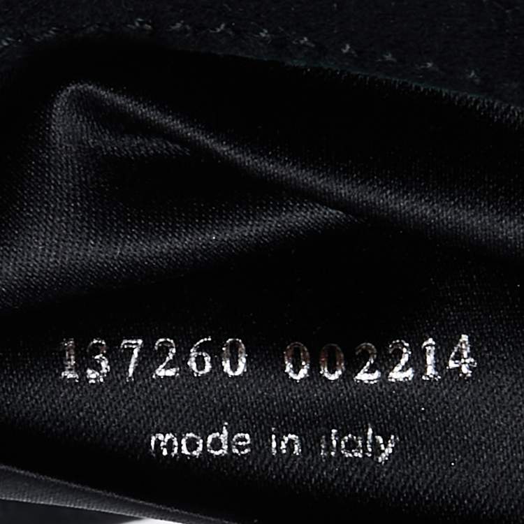 Pre Owned Saint Laurent Black Suede Embellished Clutch