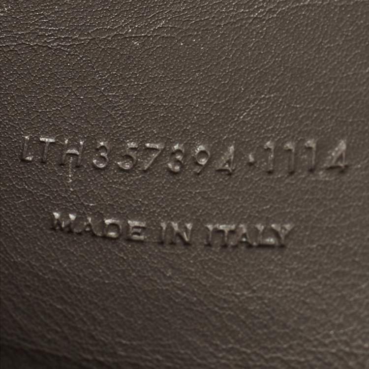 مملوكة مسبقًا Saint Laurent Grey Leather Monograme Cabas Tote