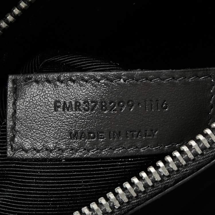Pre Owned Saint Laurent Grey Dark Croc Embossed Leather Small Classic Sac De Jour Tote