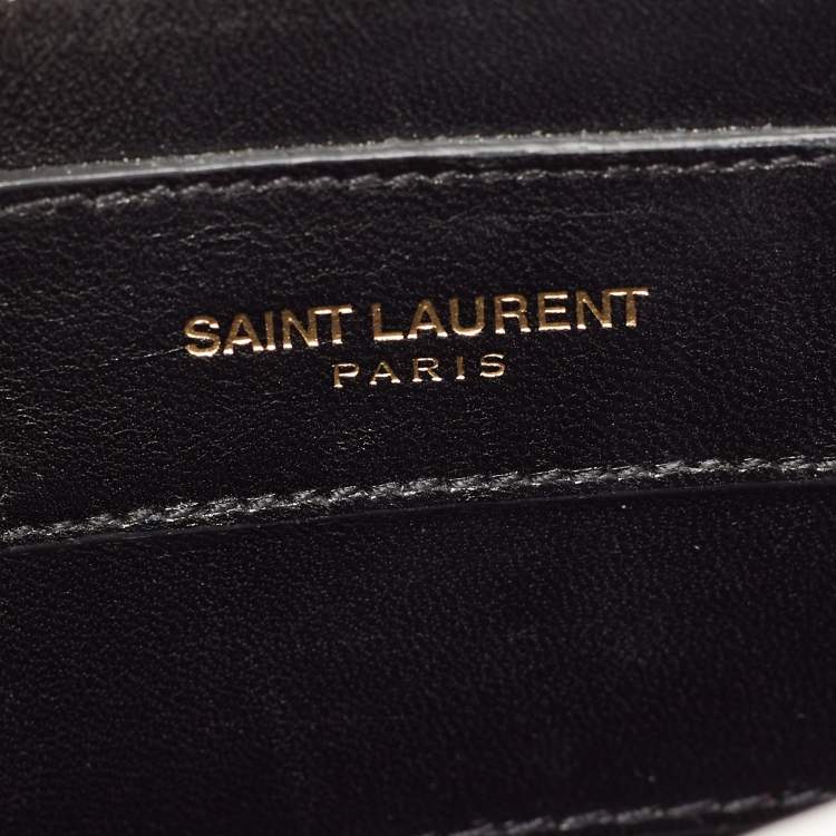 Pre Owned Saint Laurent White Leather Small Kate Shoulder Bag