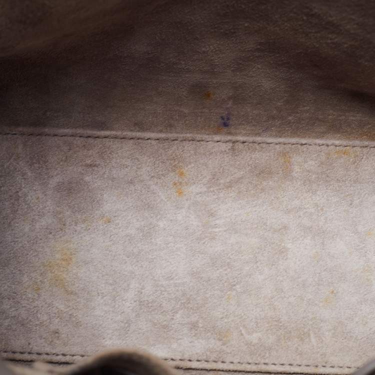 Pre Owned Saint Laurent Grey Leather Baby Classic Sac De Jour Tote