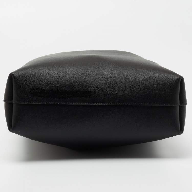Pre Owned Saint Laurent Black Leather Toy Shopper Tote