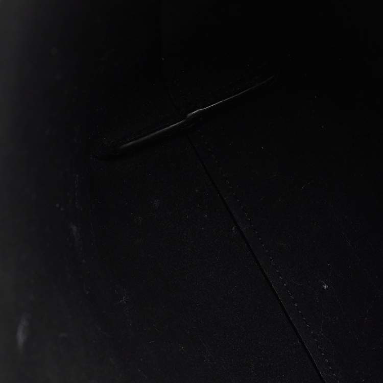 Pre Owned Saint Laurent Black Leather Toy Shopper Tote