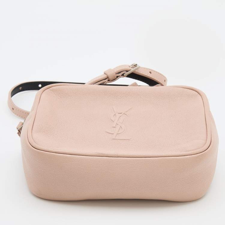 Pre Owned Saint Laurent Beige Leather Lou Belt Bag