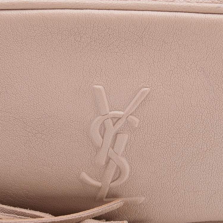 Pre Owned Saint Laurent Beige Leather Lou Belt Bag