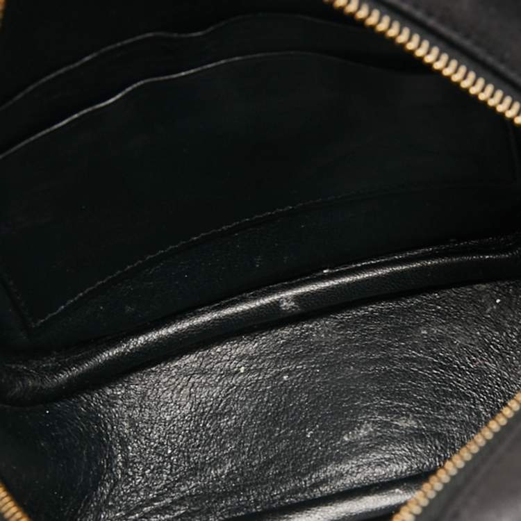 Pre Owned Saint Laurent Black Leather Mini Blogger Crossbody Bag