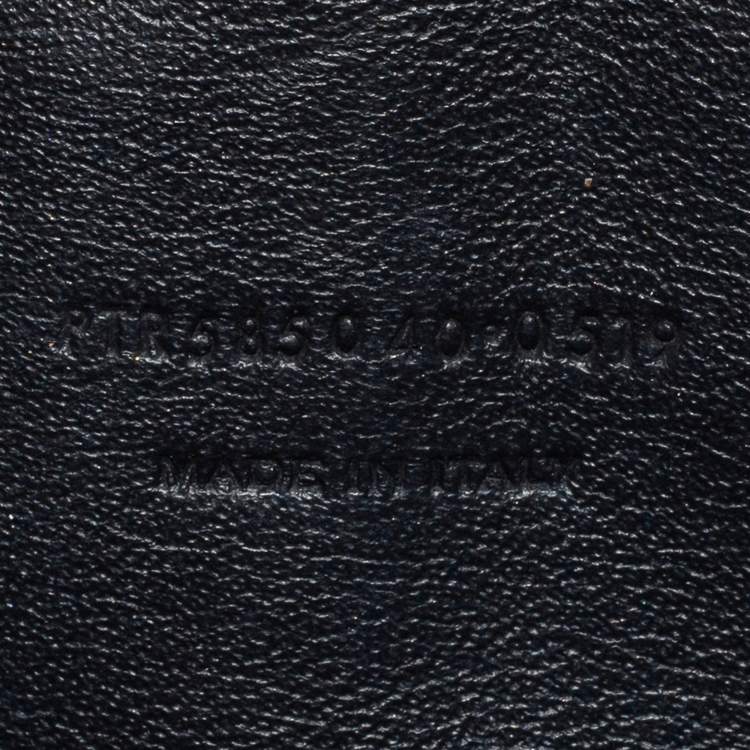 Pre Owned Saint Laurent Black Matelassé Leather Lou Shoulder Bag